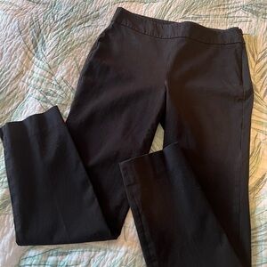 TALBOTS SIZE 4 CHATHAM ANKLE PANTS in dark black